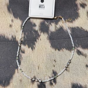 MISHA COLLECTION White and Silver Necklace